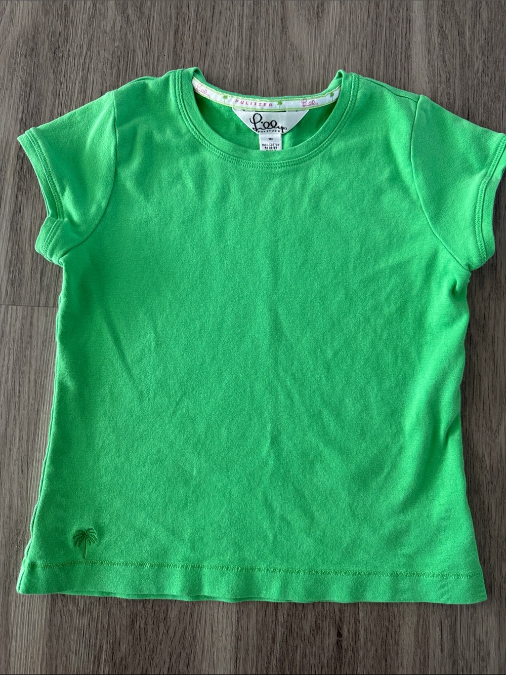 Lilly Pulitzer Girls Green Short Sleeve Tee